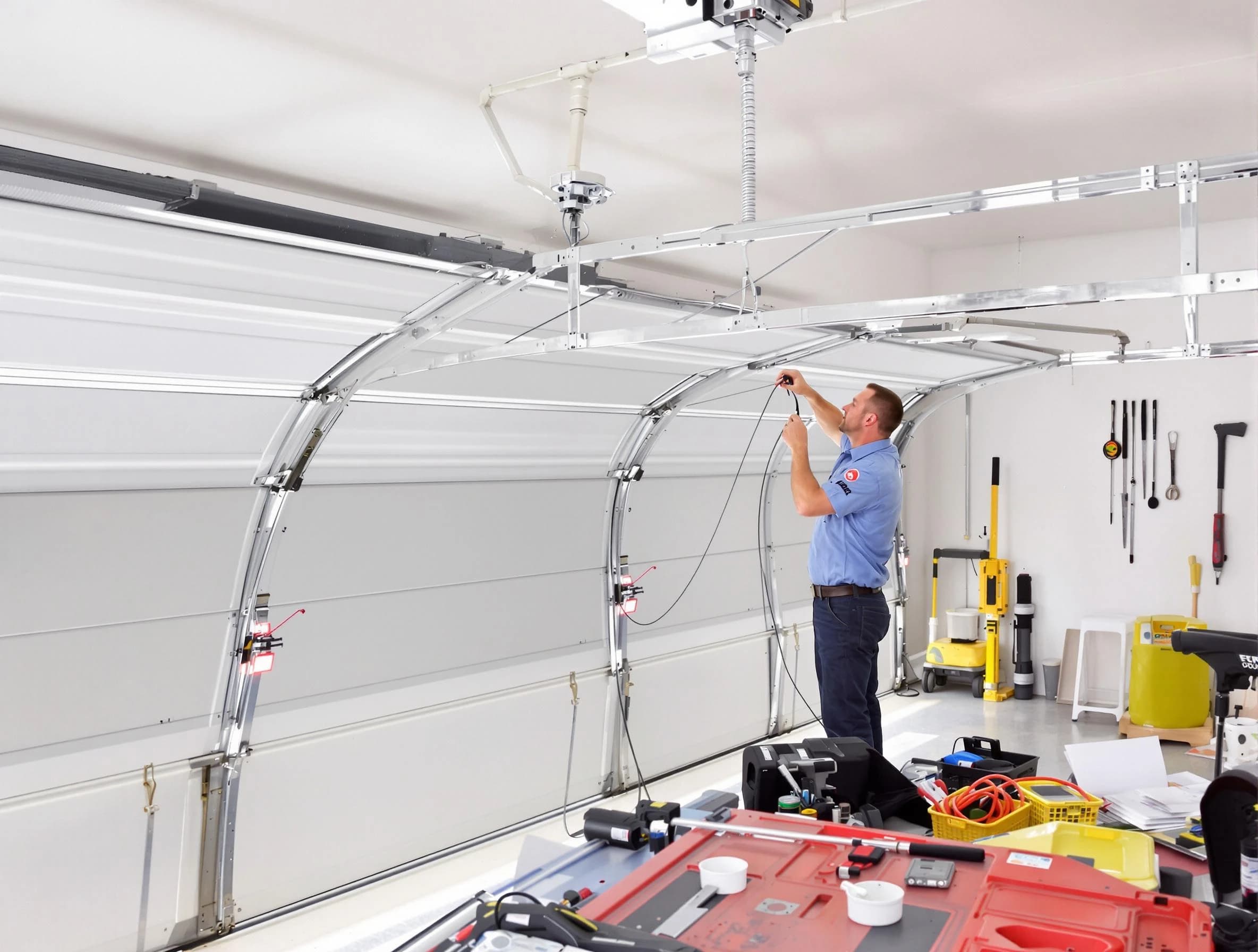 Garage door cable repair service by Westfield Garage Door Repair in Westfield