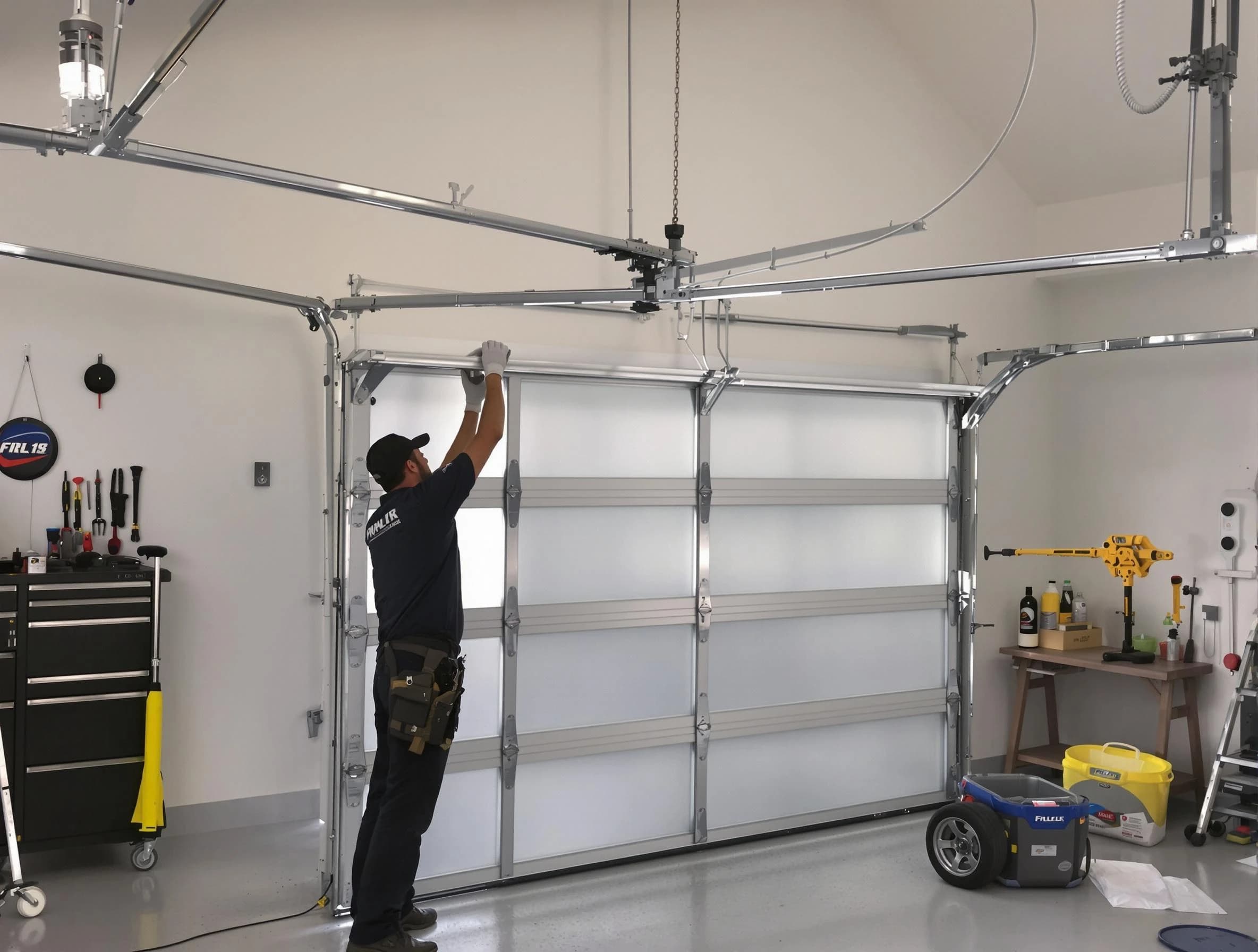 Westfield Garage Door Repair certified team performing precision garage door installation in Westfield