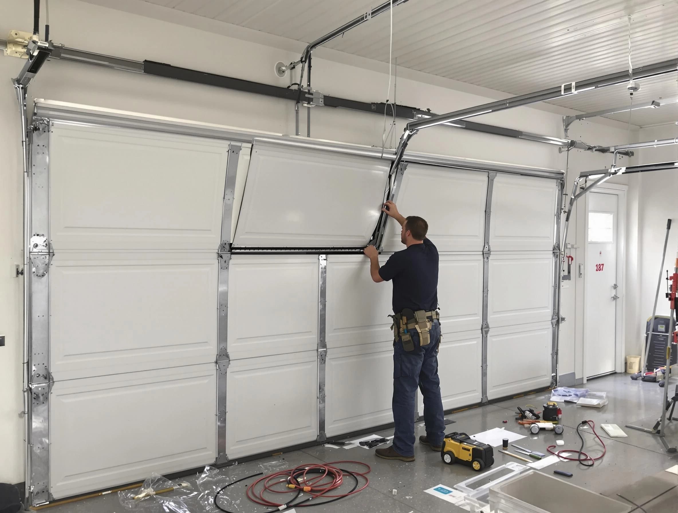 Garage Door Section Replacement in Westfield